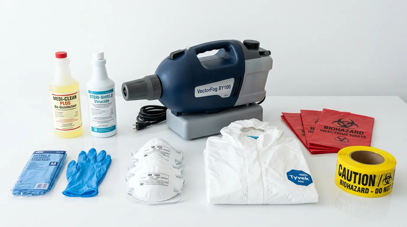 Professional biohazard remediation crew working in Washington Terrace