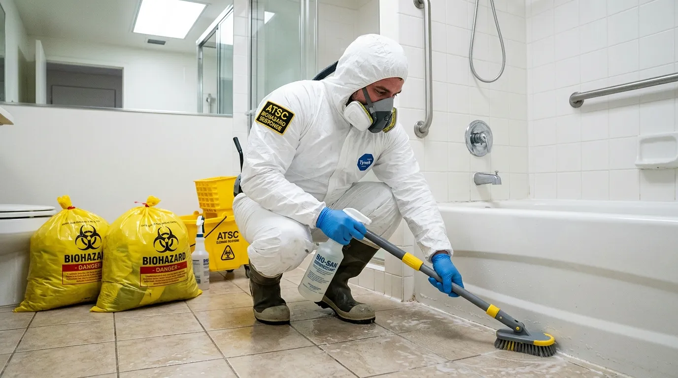 Decontamination equipment deployed for Blood Cleanup in Washington Terrace